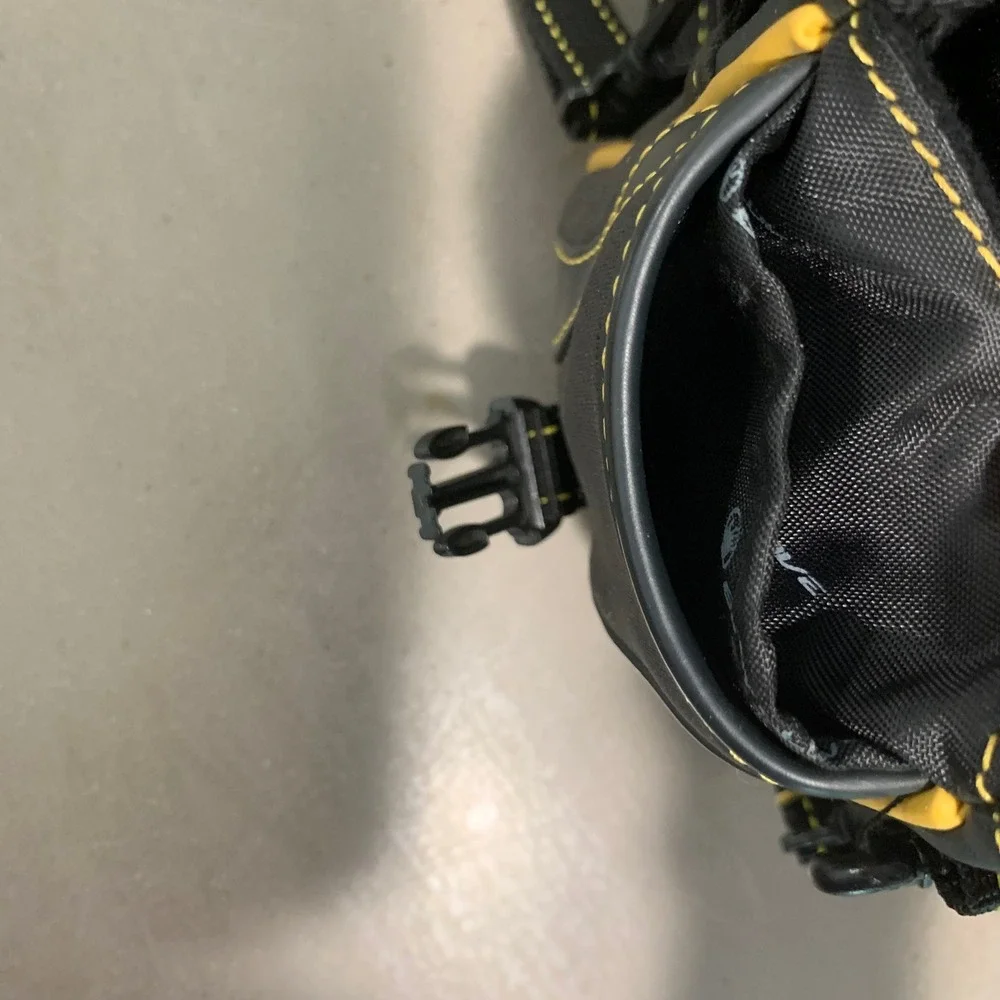 BodyGlove Pouch Bag Unisex Small Gray Yellow Utility Crossbody Techwear Gorpcore